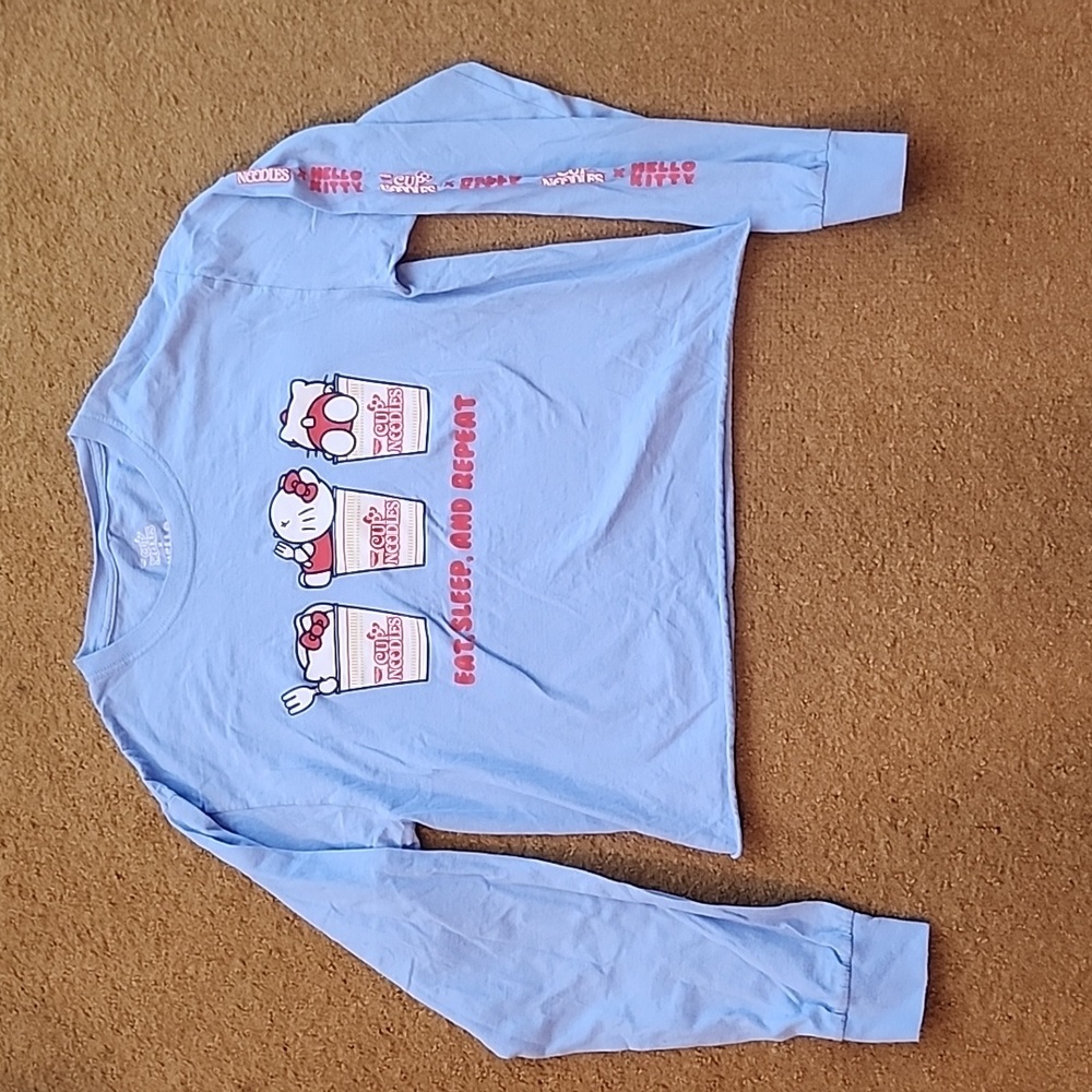 Ramen x Hello Kitty Tie Dye Crop Long Sleeve - Size Small